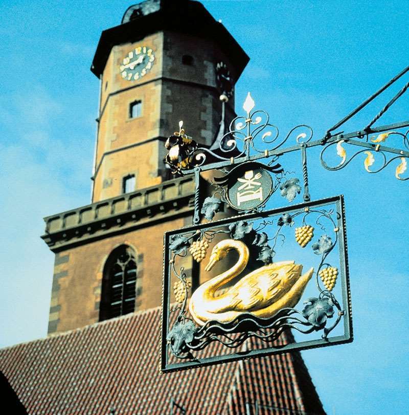 Romantik Hotel Zur Schwane Volkach Luaran gambar
